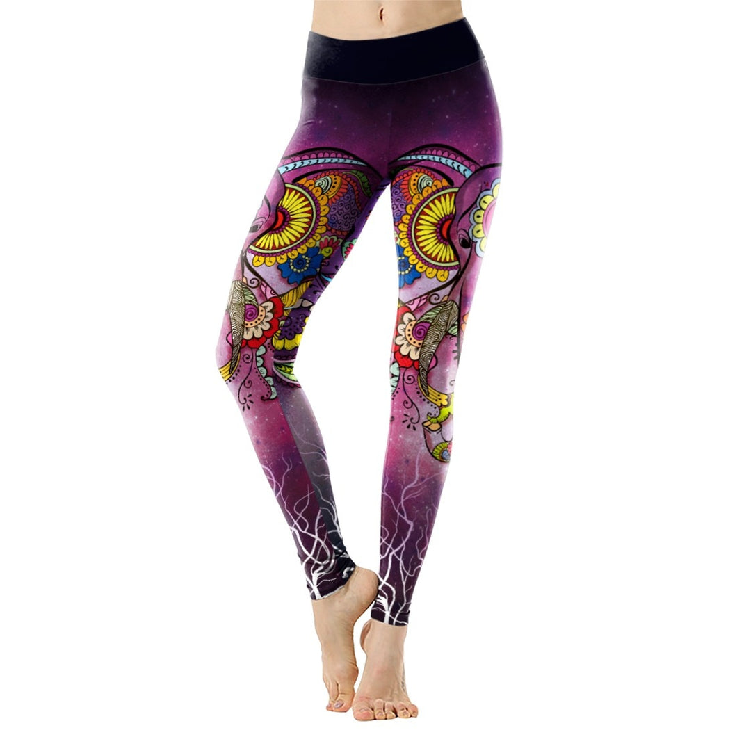 Legging Halloween Gothic Flower 2