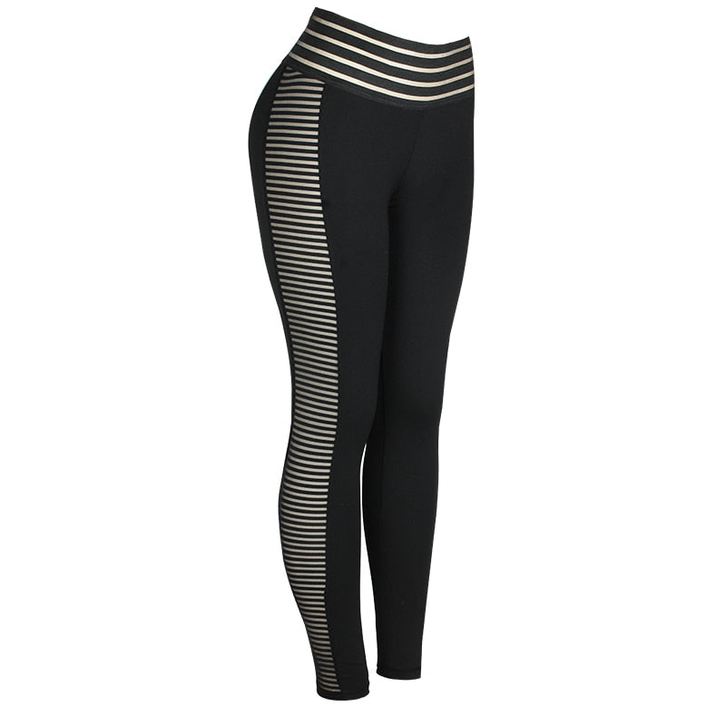 Legging com Recorte Lateral e Painéis em Mesh